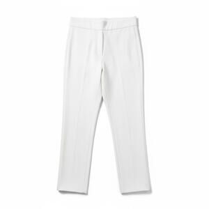 Chiara Boni Pants Ivory Slim Stretch Tailored Luxury Minimalist Italy 42